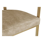 Marcello Velvet Upholstered Dining Chair in Beige