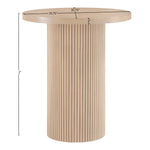 Belinda Oak Veneer And Solid Wood Bar Height Table in Natural