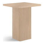 Belinda Oak Veneer And Solid Wood Bar Height Table in Natural