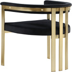 Marcello Velvet Upholstered Dining Chair in Black