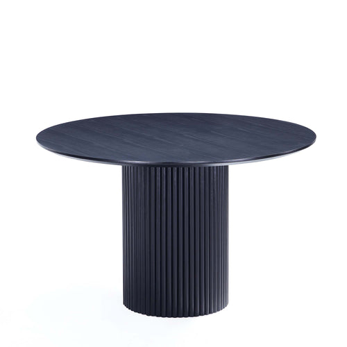 Hathaway 59" Round Dining Table in Black