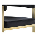 Marcello Velvet Upholstered Dining Chair in Black