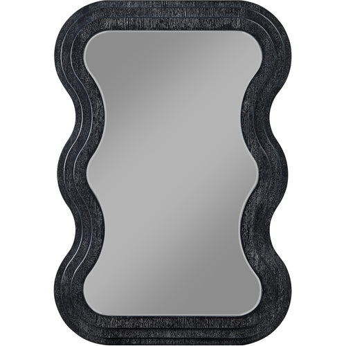 Bellagio Oak Veneer Mirror in Black