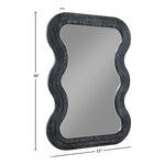 Bellagio Oak Veneer Mirror in Black