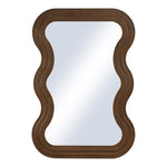 Bellagio Oak Veneer Mirror in Brown