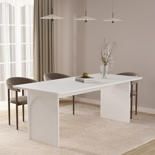 Ella 79" Dining Table in White