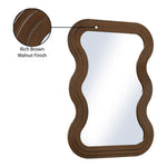 Bellagio Oak Veneer Mirror in Brown