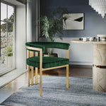 Marcello Velvet Upholstered Dining Chair in Green