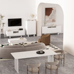 Ella 79" Dining Table in White