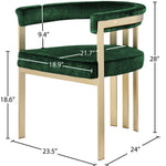 Marcello Velvet Upholstered Dining Chair in Green