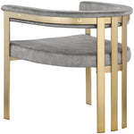 Marcello Velvet Upholstered Dining Chair in Grey