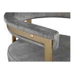 Marcello Velvet Upholstered Dining Chair in Grey