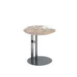 Alondra Sintered Stone Top End Table in Black