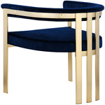Marcello Velvet Upholstered Dining Chair in Navy