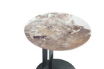 Alondra Sintered Stone Top End Table in Black