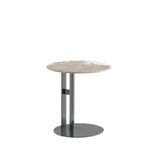 Alondra Sintered Stone Top End Table in Black