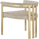 Marcello Velvet Upholstered Dining Chair in Stone