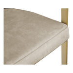 Marcello Velvet Upholstered Dining Chair in Stone