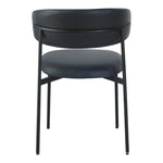 Lupita Vegan Leather Upholstered Dining Chair (760-C) in Black