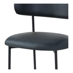 Lupita Vegan Leather Upholstered Dining Chair (760-C) in Black