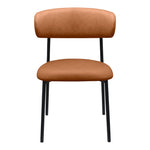 Lupita Vegan Leather Upholstered Dining Chair (760-C) in Cognac