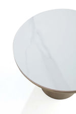 Glenn Sintered Stone Top End Table in Gold