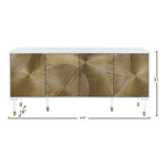 Bellissimo Lacquer Finish And Acrylic Sideboard / Buffet in White