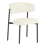 Lupita Vegan Leather Upholstered Dining Chair (760-C) in Cream