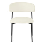 Lupita Vegan Leather Upholstered Dining Chair (760-C) in Cream