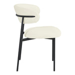 Lupita Vegan Leather Upholstered Dining Chair (760-C) in Cream