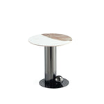Laurel Sintered Stone Top End Table in Black