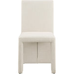 Benson Linen Textured Fabric Upholstered Dining Chair in Beige
