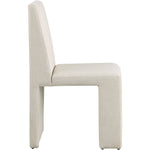 Benson Linen Textured Fabric Upholstered Dining Chair in Beige