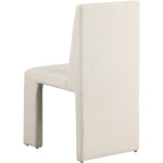 Benson Linen Textured Fabric Upholstered Dining Chair in Beige