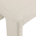 Benson Linen Textured Fabric Upholstered Dining Chair in Beige