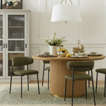 Lupita Vegan Leather Upholstered Dining Chair (760-C) in Olive