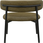 Lupita Vegan Leather Upholstered Dining Chair (760-C) in Olive