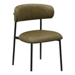 Lupita Vegan Leather Upholstered Dining Chair (760-C) in Olive