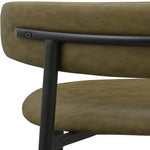 Lupita Vegan Leather Upholstered Dining Chair (760-C) in Olive