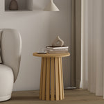 Layla End Table in Light Oak