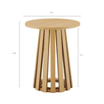 Layla End Table in Light Oak