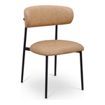 Lupita Vegan Leather Upholstered Dining Chair (760-C) in Tan
