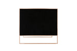 Trillium 57" Velvet Loveseat in Black