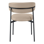 Lupita Vegan Leather Upholstered Dining Chair (760-C) in Taupe
