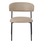 Lupita Vegan Leather Upholstered Dining Chair (760-C) in Taupe