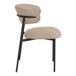 Lupita Vegan Leather Upholstered Dining Chair (760-C) in Taupe