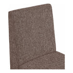 Benson Linen Textured Fabric Upholstered Dining Chair in Brown