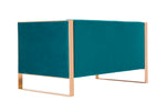 Trillium 57" Velvet Loveseat in Teal