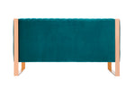 Trillium 57" Velvet Loveseat in Teal