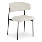 Lupita Vegan Leather Upholstered Dining Chair (760-C) in Off-White